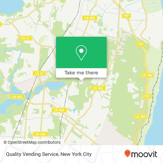 Mapa de Quality Vending Service