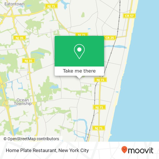 Mapa de Home Plate Restaurant