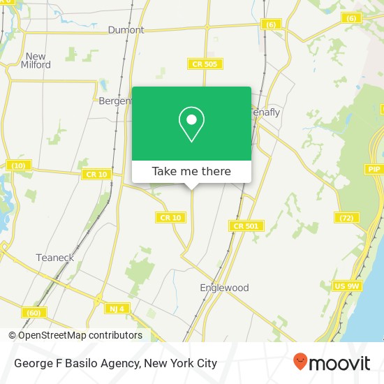 Mapa de George F Basilo Agency