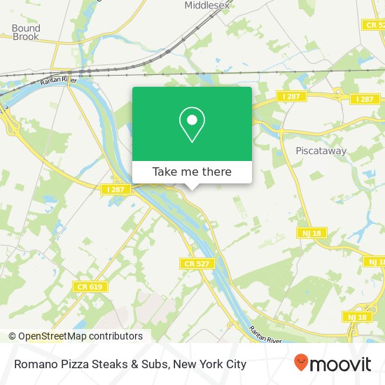 Romano Pizza Steaks & Subs map