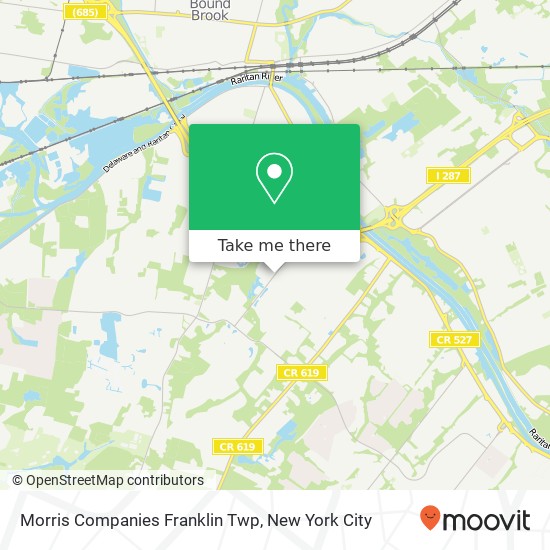 Mapa de Morris Companies Franklin Twp