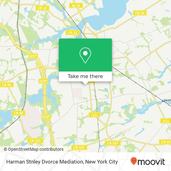 Harman Stnley Dvorce Mediation map