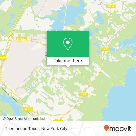 Mapa de Therapeutic Touch