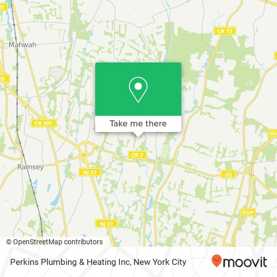 Perkins Plumbing & Heating Inc map