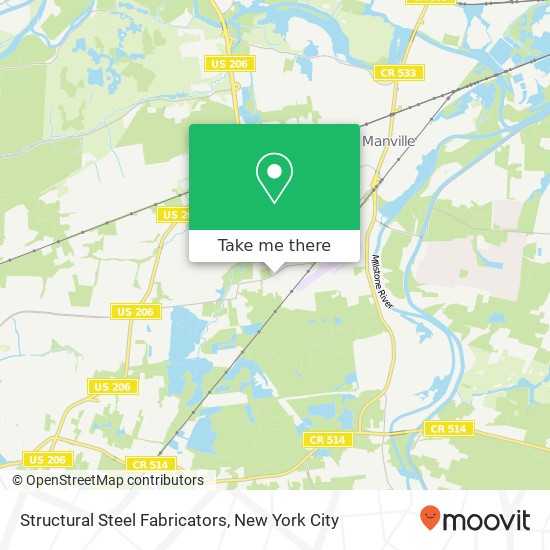 Structural Steel Fabricators map