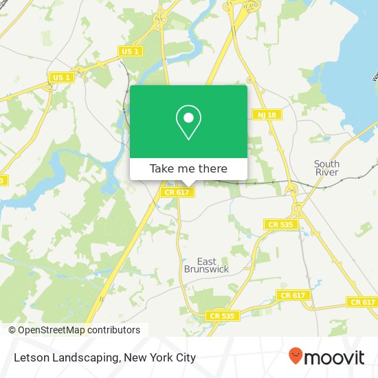 Letson Landscaping map