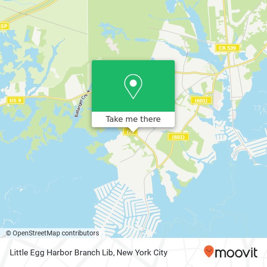 Little Egg Harbor Branch Lib map