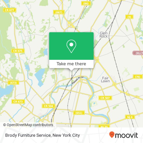 Mapa de Brody Furniture Service