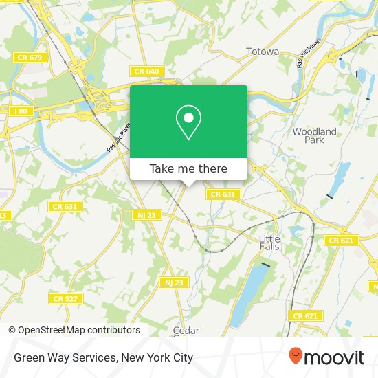 Green Way Services map