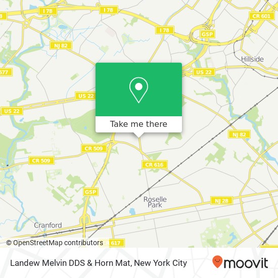 Mapa de Landew Melvin DDS & Horn Mat
