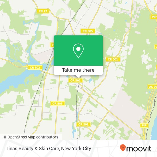 Tinas Beauty & Skin Care map