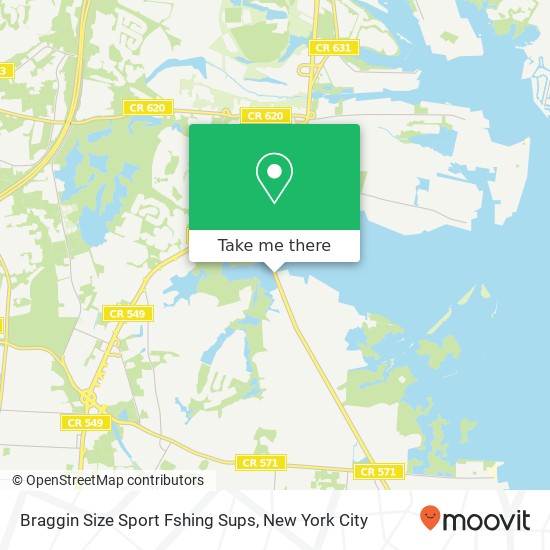 Braggin Size Sport Fshing Sups map