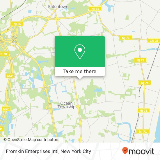 Fromkin Enterprises Intl map