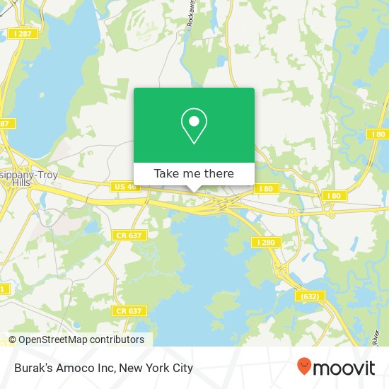 Burak's Amoco Inc map