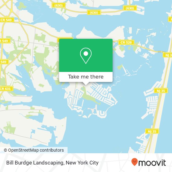 Bill Burdge Landscaping map