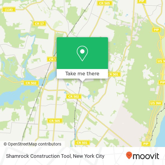 Shamrock Construction Tool map