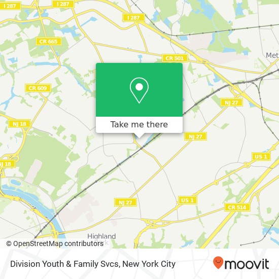 Mapa de Division Youth & Family Svcs