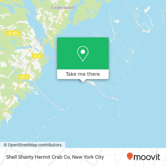 Shell Shanty Hermit Crab Co map