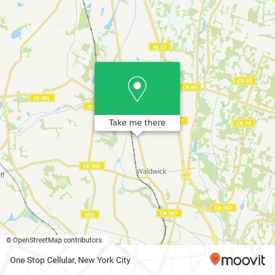 Mapa de One Stop Cellular