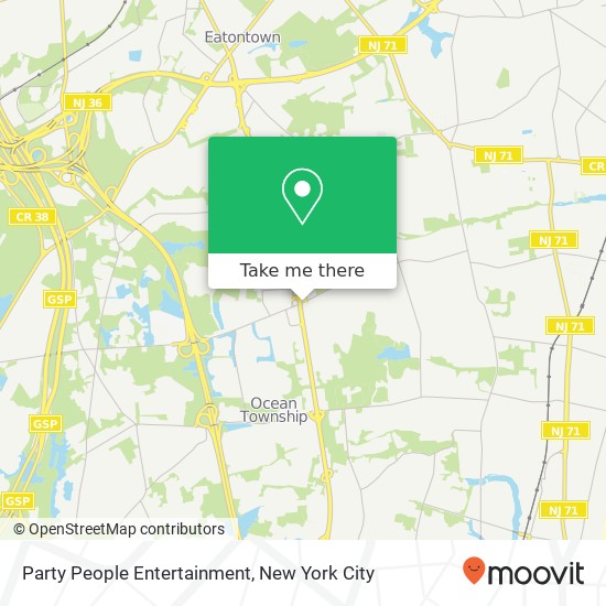 Party People Entertainment map
