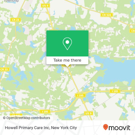 Howell Primary Care Inc map