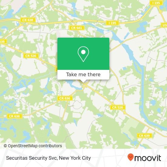 Mapa de Securitas Security Svc