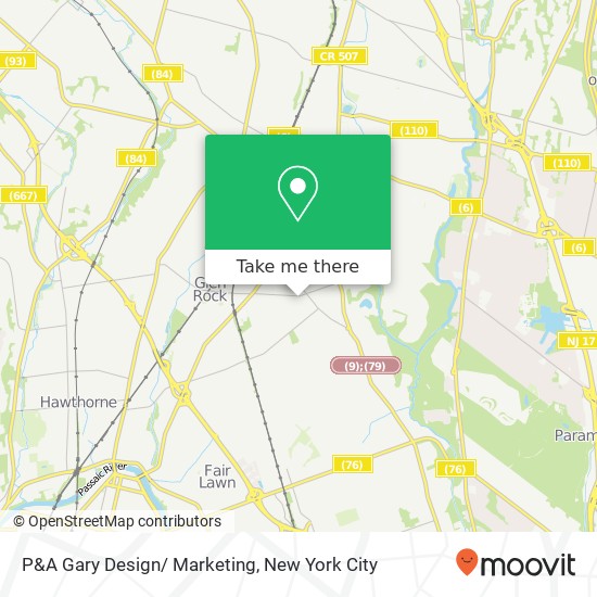 P&A Gary Design/ Marketing map