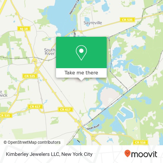 Mapa de Kimberley Jewelers LLC