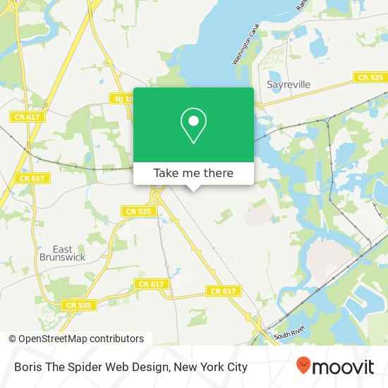 Mapa de Boris The Spider Web Design