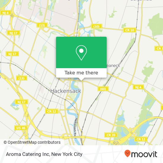 Aroma Catering Inc map