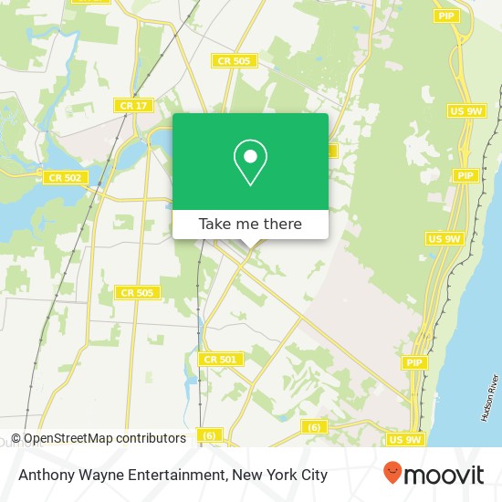 Anthony Wayne Entertainment map