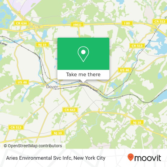 Aries Environmental Svc Infc map