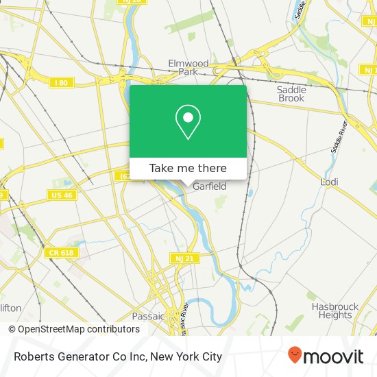 Mapa de Roberts Generator Co Inc