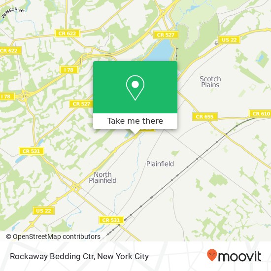 Rockaway Bedding Ctr map