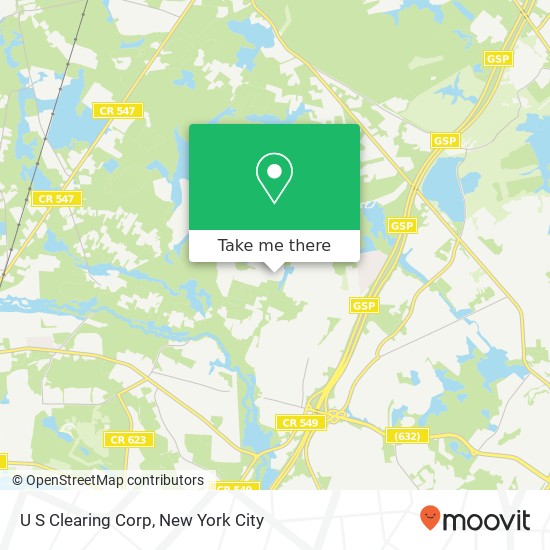 U S Clearing Corp map