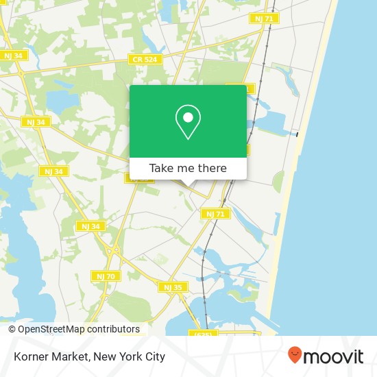 Mapa de Korner Market