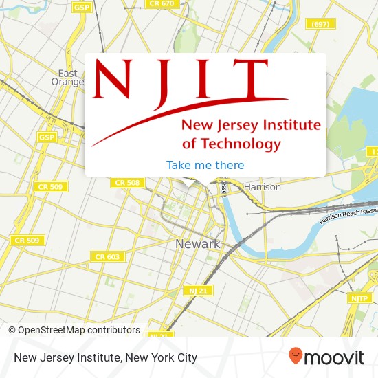 New Jersey Institute map