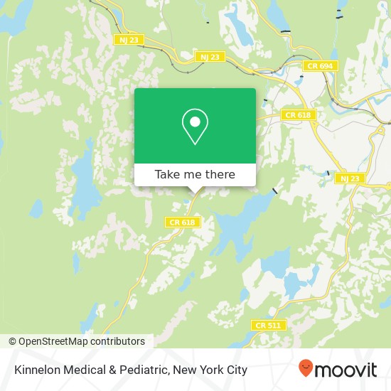 Mapa de Kinnelon Medical & Pediatric