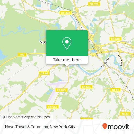 Mapa de Nova Travel & Tours Inc