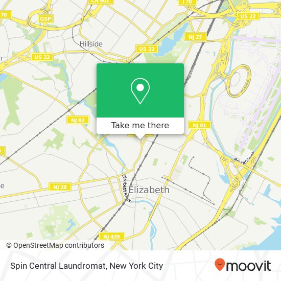 Spin Central Laundromat map