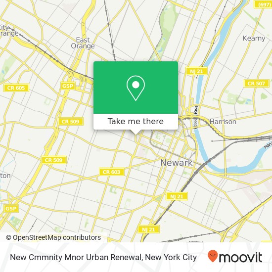 New Cmmnity Mnor Urban Renewal map