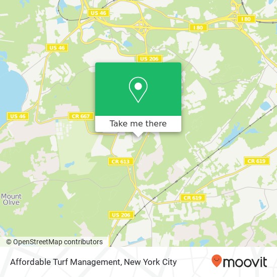 Mapa de Affordable Turf Management