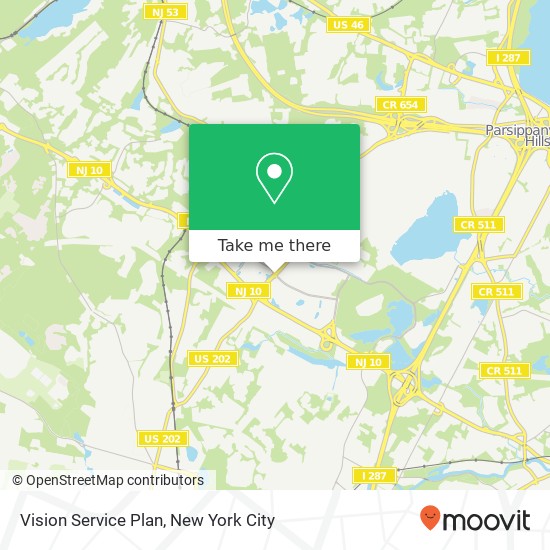 Vision Service Plan map
