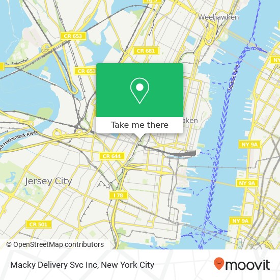 Mapa de Macky Delivery Svc Inc