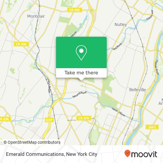 Mapa de Emerald Communications