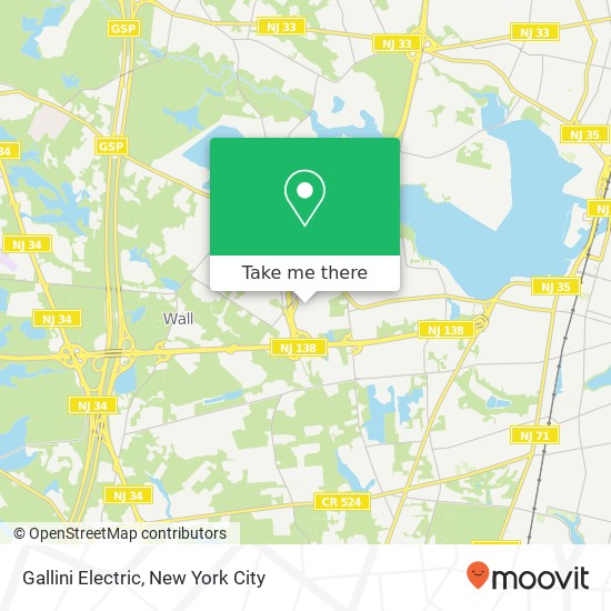 Mapa de Gallini Electric