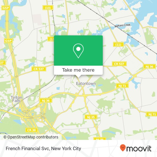 French Financial Svc map
