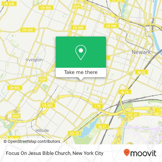 Mapa de Focus On Jesus Bible Church