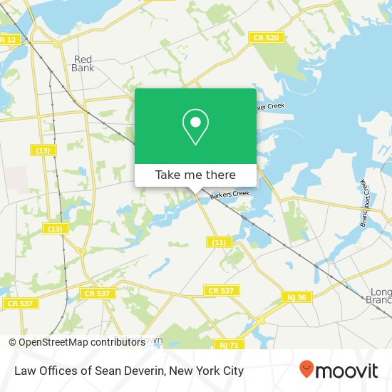 Mapa de Law Offices of Sean Deverin