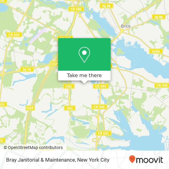 Bray Janitorial & Maintenance map